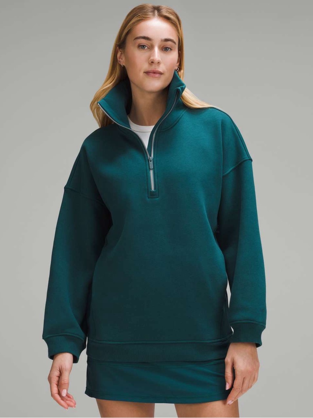 Lululemon Thick Fleece Half Zip Pullover - Storm Teal